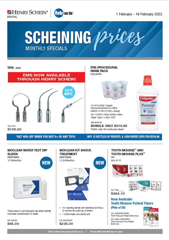 Scheining Prices February Consumables Henry Schein New Zealand